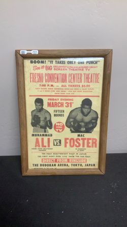 Muhammad Ali vs Mac Foster Fight Poster