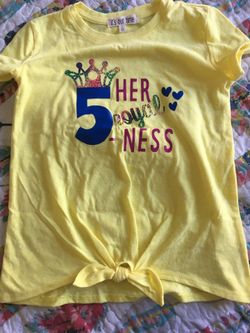 5-6T Girls Birthday shirt