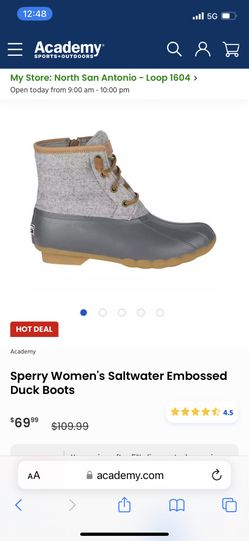Sperry Women's Saltwater Embossed Duck Boots