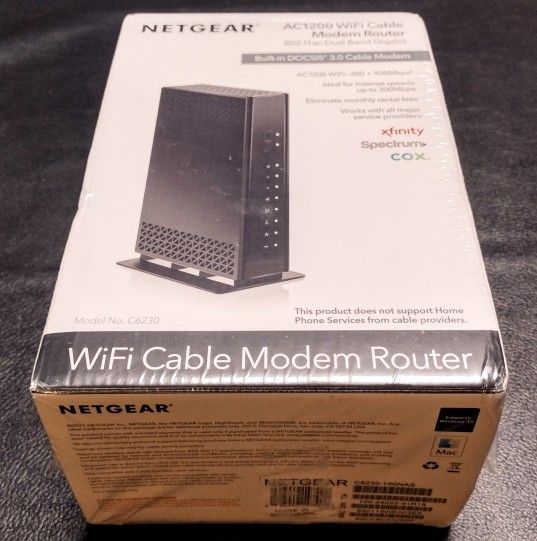 Brand New Sealed NETGEAR AC1200 WiFi Cable Modem Router Docsis 3.0 