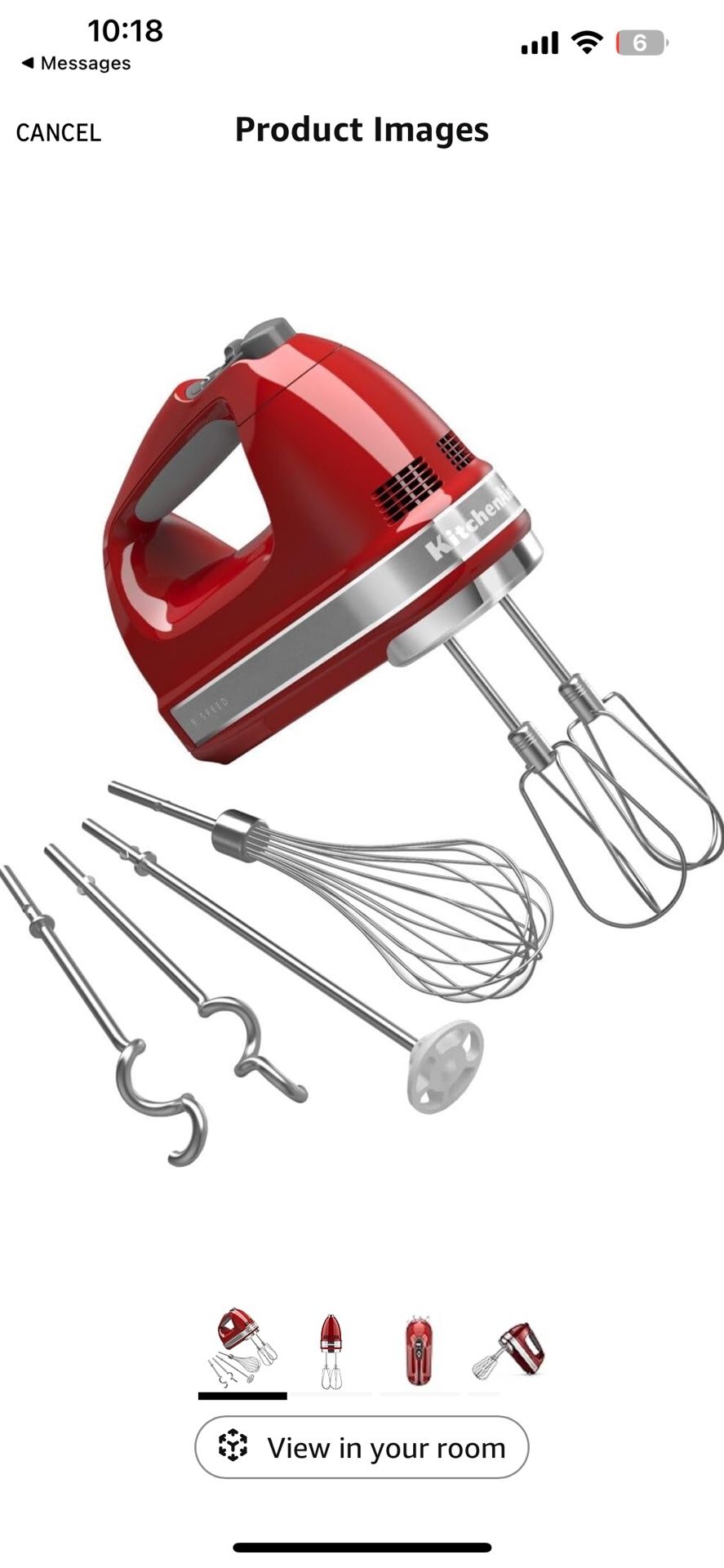Need gone 10/19! Kitchen Aid Hand Mixer