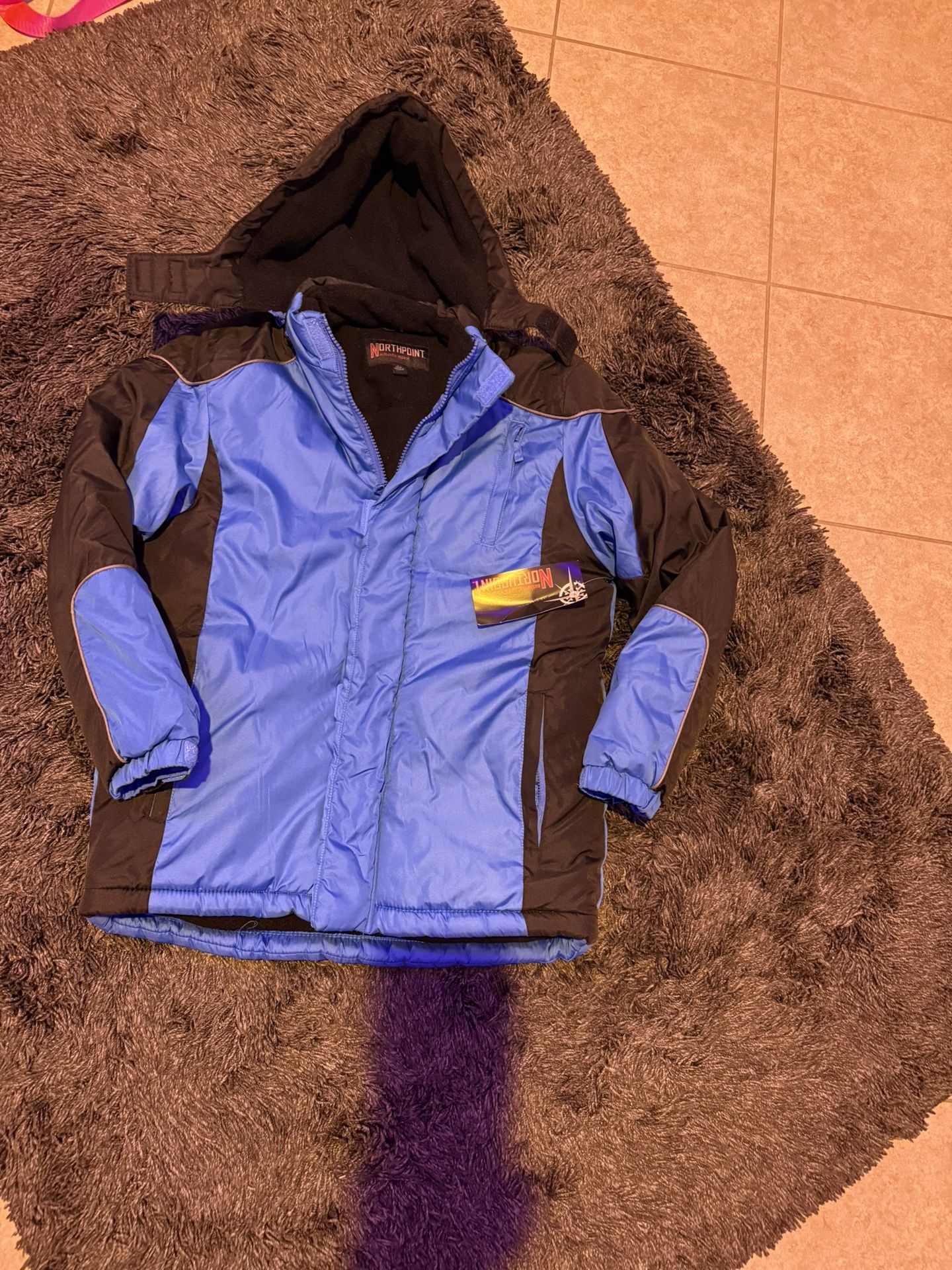Brand New Boys Blue Winter Jacket Size 14/16