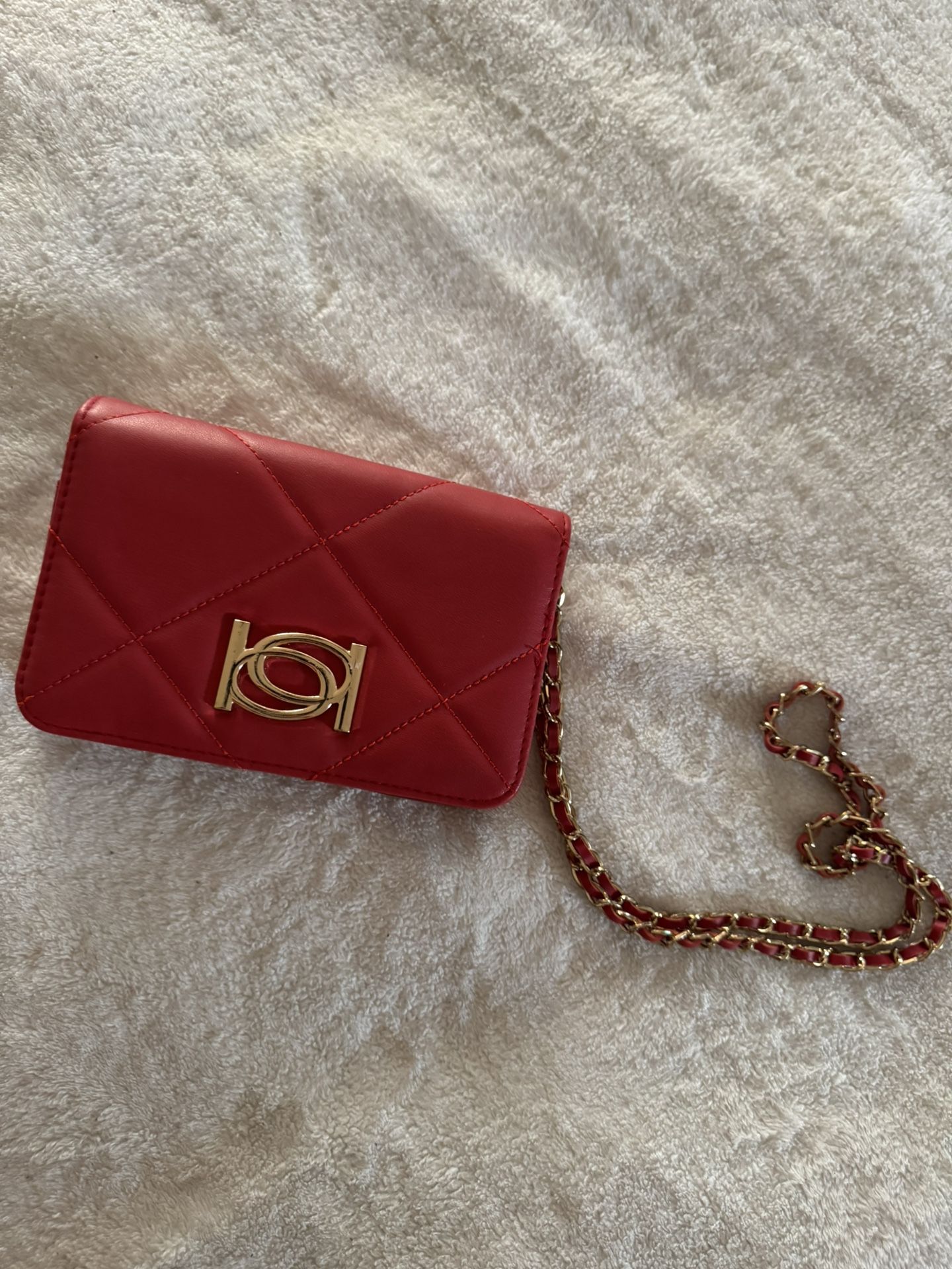 Bebe Red Cross Body purse 