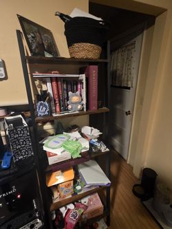 5 tier leaning ladder bookshelf