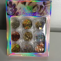 Glitter Nails Decoration