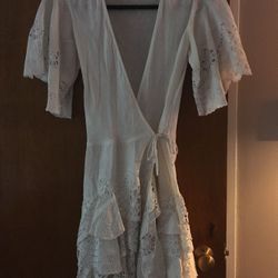 Beautiful Women’s White Linen Peasant Dress by Ralph Lauren I size 6 (but runs small)