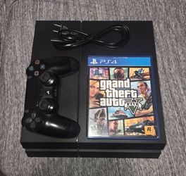 PS4 Console with Controller and GTA V
