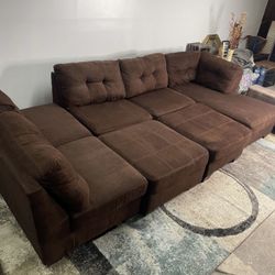 Sectional Sofa Free Delivery Couch Set Ottoman