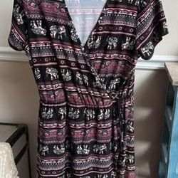 Adult Size XL Elephant Bohemian Dress just $5 xox