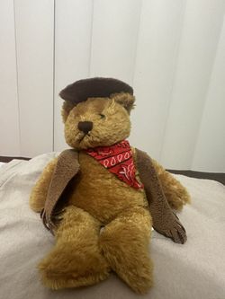 cowboy teddy bear plushie