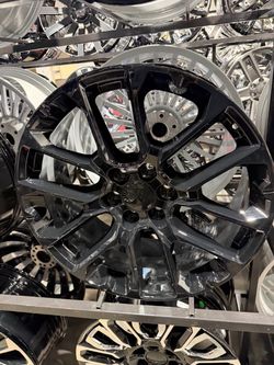 22s gloss black wheels tires new 6lug
