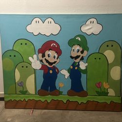 Mario And Crew Canvas Portraits 