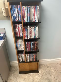 Large DVD Collection with Storage Tower