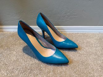 Teal Pointed-Toe leather Vince Camuto Women's Pumps sz 9