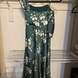 Green Floral Dress