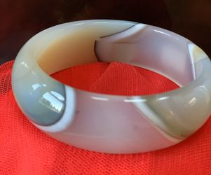 Bangle bracelet agate Jade