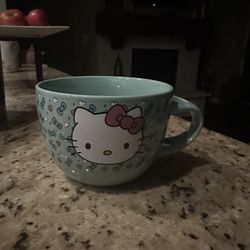 Hello Kitty Mug With Spoon Holder