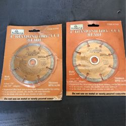 4 inch diamond dry cut blade