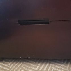 End table, tv stand with drawers.