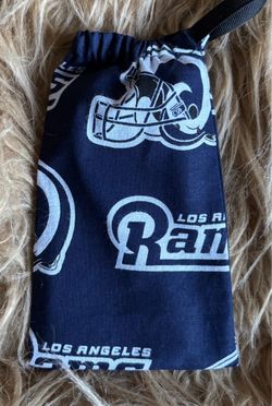 Los Angeles Rams Phone Pouch 6-1/2”x4”Handmade