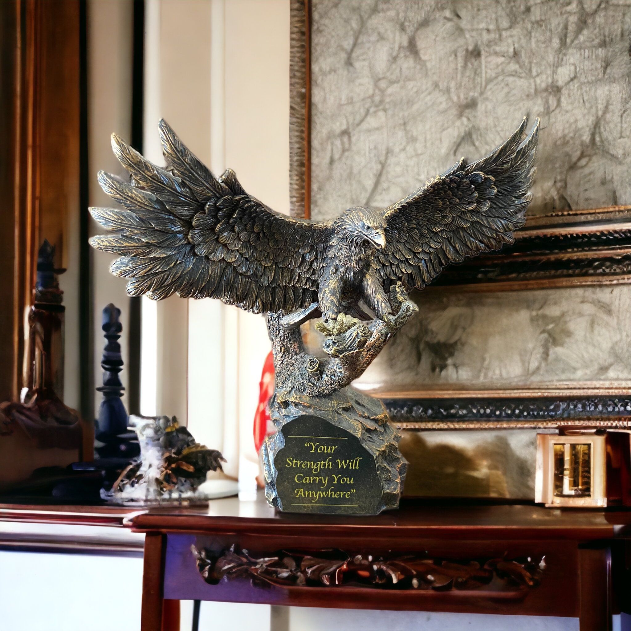 Bradford Exchange Cold-Cast Bronze Eagle Sculpture