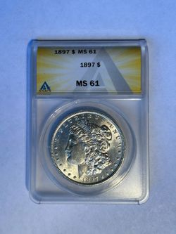 Morgan Silver Dollar 1897, Ms 61