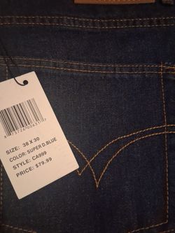 Pants d blue 38x30/boots black 28.5