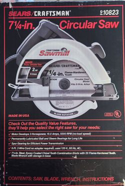 Circular saw. 7.25"