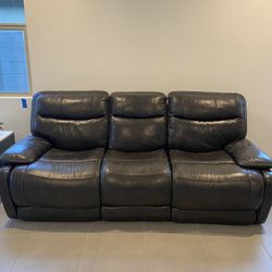Leather Reclining Couch And Loveseat