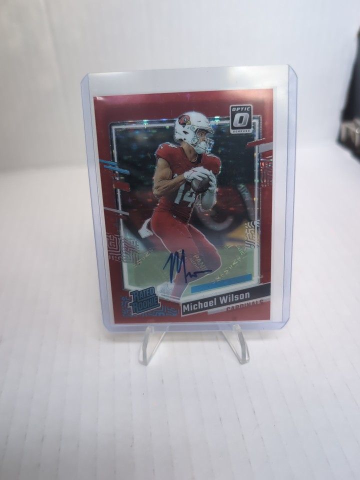 Michael Wilson Rated Rookie Prizim Auto 8/11