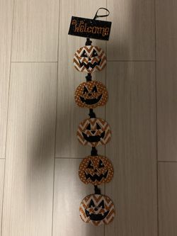 Halloween Welcome glitter sign 24” H