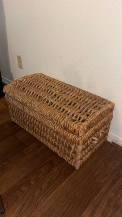 Woven Storage Chest / Blanket Basket
