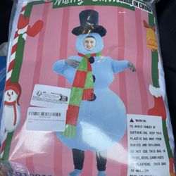  2/ Adult inflatable snowman costume $20 each