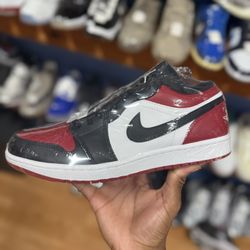 Sz 10 | NEW | 2021 Air Jordan 1 Low “Bred Toe”