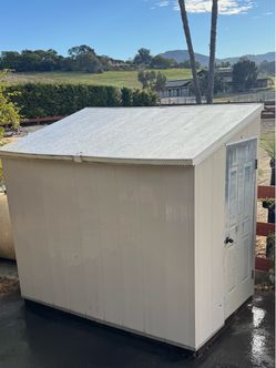 Double sided pvc shed