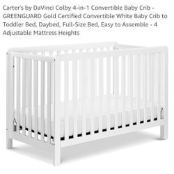 White Convertible Crib
