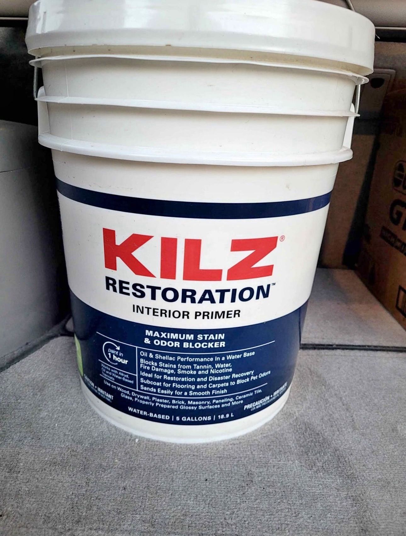 Kilz Restoration 5 Gal White Primer Sealer