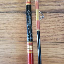 EXC++ Vtg Harnell 628R 2pc 7' Spinning Trout Rod Made In USA🇺🇸