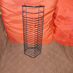Black CD RACK FOR $7
