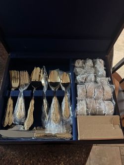 International Brand Gold Electroplated Flatware