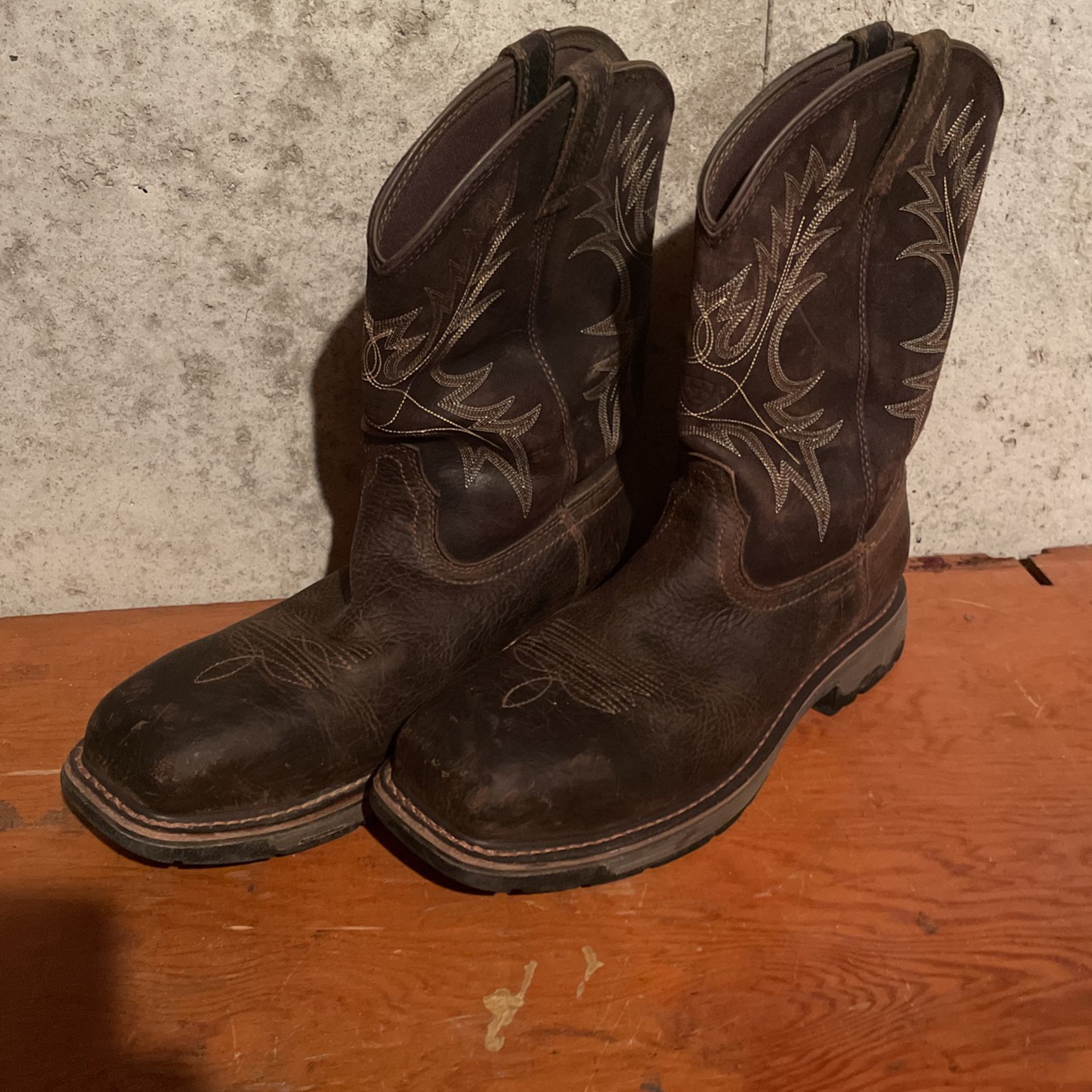 Western Style, Ariats  Safety Steel Toes Work Boots  