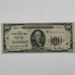 1929 NATIONAL CURRENCY $100.00