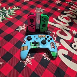 Nintendo Switch Joy-Cons + Pro Controller Bundle w/ Charger – Great Condition