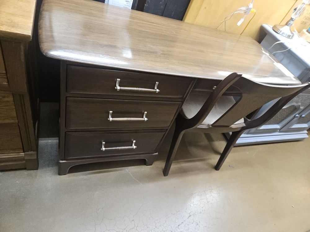 Vintage Desk W/Chair We are located at 2811 East Bell road. Another Time Around Furniture.