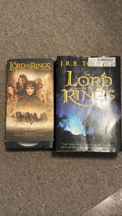 The Lord of the rings, original VHS and book The Lord of the rings, original VHS and book