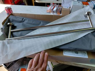 Bwe 24" double towel bar in chrome