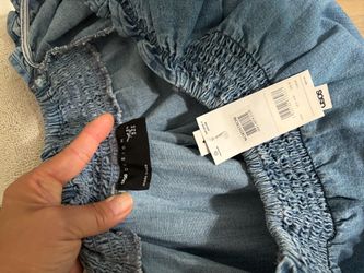 ASOS mini denim dress NWT