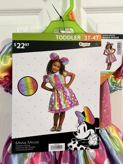Minnie Mouse Costume With Headpiece Size 3T/4T $10