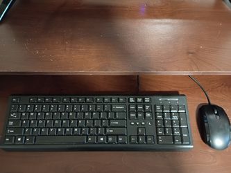 Wired keyboard and mouse