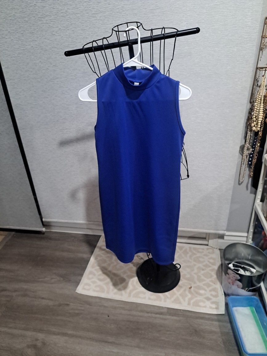 Blue Short Dress